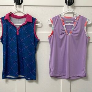 2 Women’s Golf Top - Both only worn once. Size small